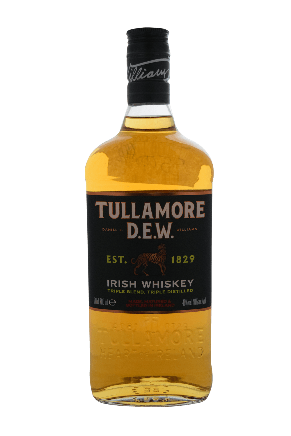 liqueur - TULLAMORE D.E.W - Tullamore D.E.W. Irish Whiskey, pas cher, en vente à Cotonou par La Cave du Bénin